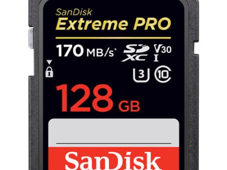 Sandisk SDSDXXY128GANCIN 128GB Extreme PRO UHS-I SDXC Memory Card For Cheap