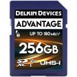 Delkin DSAV3256 256GB ADVANTAGE UHS-I SDXC Memory Card For Sale