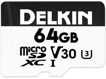 Delkin DDMSDAHS64G 64GB Hyperspeed UHS-I MicroSDXC V30 Memory Card w SD Adapter Online now