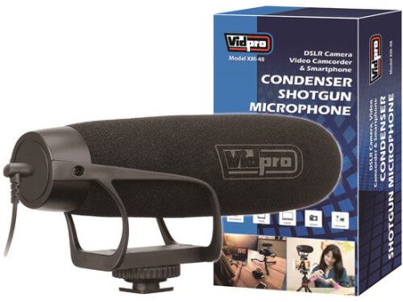 Vidpro XM48 Camera-Mount Shotgun Microphone Cheap