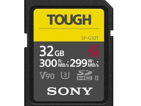 Sony SFG32T T1 SF-G Tough Series UHS-II SDXC Memory Card, 32GB Supply