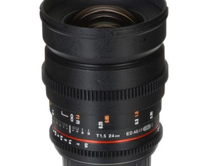 Rokinon DS24M-C 24mm T1.5 Cine Lens (EF Mount) Online Hot Sale