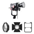 Aputure STORM 1200x Cine Kit with Skid Support, Fresnel, and Barndoors For Sale