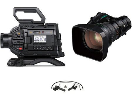 Blackmagic URSA Broadcast G2 Camera w Fujinon XA20sX8.5BRM-K3 8.5-170mm Digital Servo Lens & MS-01 Control Sale