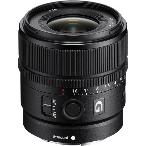 Sony SEL15F14G E 15mm f 1.4 G Lens, Ø55 Fashion