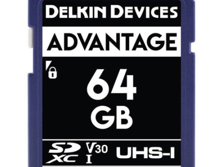 Delkin DDSDW63364GB 64GB Advantage UHS-I SDXC Memory Card Hot on Sale