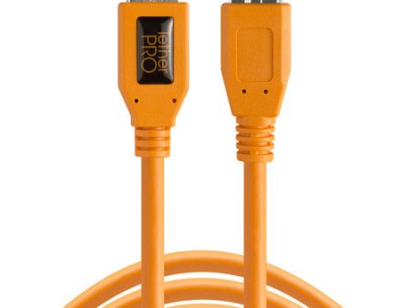 Tether Tools CU5454 USB 3.0 Male Type-A To USB 3.0 Micro-B, 15 , Orange Sale