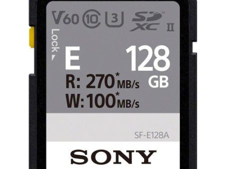 Sony SFE128A E Series UHS-II SDXC Memory Card, 128GB For Cheap