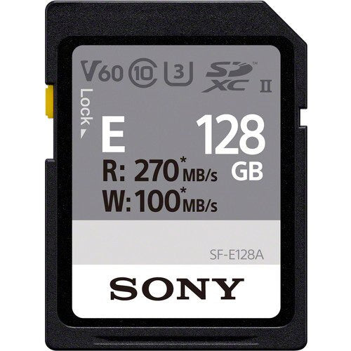 Sony SFE128A E Series UHS-II SDXC Memory Card, 128GB For Cheap