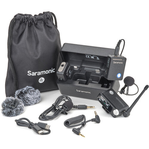 Saramonic Ultra 2-Person Digital Wireless Omnidirectional Lavalier Microphone System for Cameras and Mobile Devices (Black) Discount