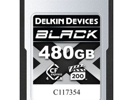 Delkin DCA4BV2480 480GB BLACK CFexpress Type A 4.0 Memory Card For Sale