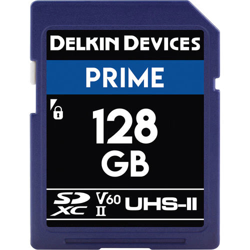 Delkin DDSDB1900128 128GB Prime UHS-II SDXC Memory Card Sale