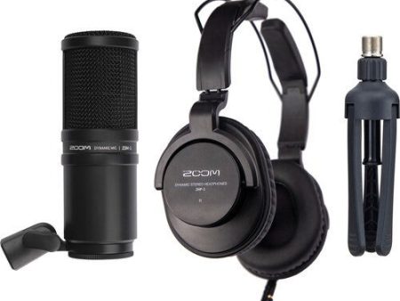 Zoom ZDM-1 Podcast Mic Pack with Headphones, Windscreen, XLR, and Tabletop Stand Fashion