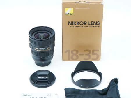 Nikon AFS1835 43209 AF-S Nikkor 18-35mm f 3.5-4.5G ED, Ø77 Supply