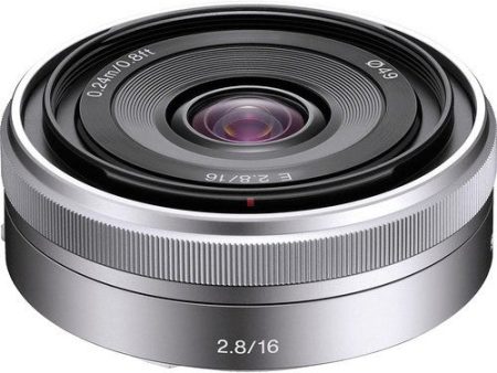 Sony SEL16F28S E 16mm f 2.8 Lens, Silver, Ø49 Discount