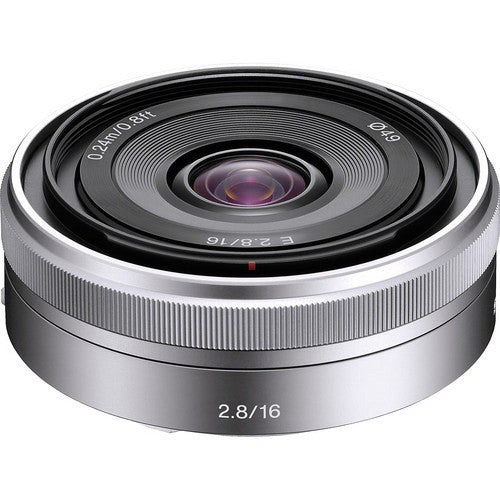 Sony SEL16F28S E 16mm f 2.8 Lens, Silver, Ø49 Discount