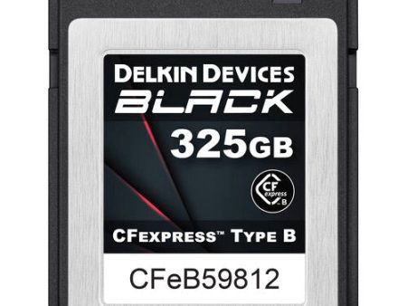 Delkin DCFXBBLK325 325GB BLACK CFexpress Type B Memory Card Online Sale