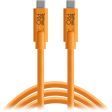 Tether Tools CUC15-ORG Tetherpro USB Type-C To Type-C Extension Cable (15  Orange) Cheap