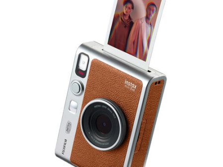 Fujifilm Instax Mini EVO Hybrid Instant Camera, Brown Online now