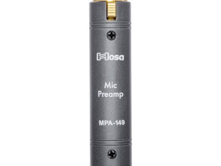 Hosa MPA149 In-Line Active Microphone Preamp (For Shure SM7B) For Sale