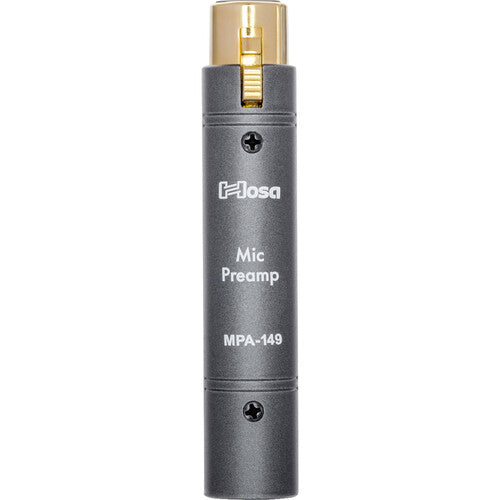 Hosa MPA149 In-Line Active Microphone Preamp (For Shure SM7B) For Sale