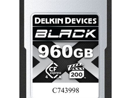 Delkin DCA4BV2960 960GB BLACK CFexpress Type A 4.0 Memory Card Hot on Sale