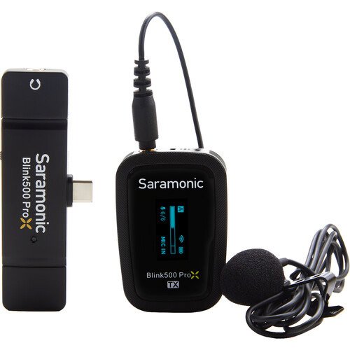 Saramonic BLINK500PROXB5 Digital Wireless Omni Lavalier Microphone System for USB-C Devices (2.4 GHz) Online Sale