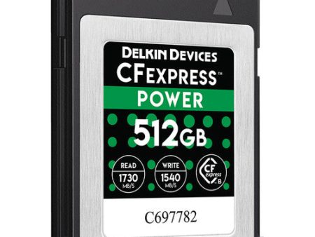 Delkin DCFX1512 512GB Power CFexpress Memory Card Type B For Discount