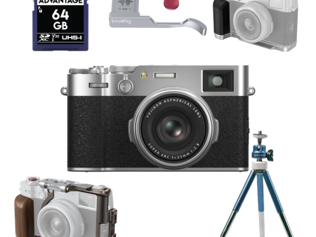 Fujifilm X100VI Silver Bundle Kit Fashion