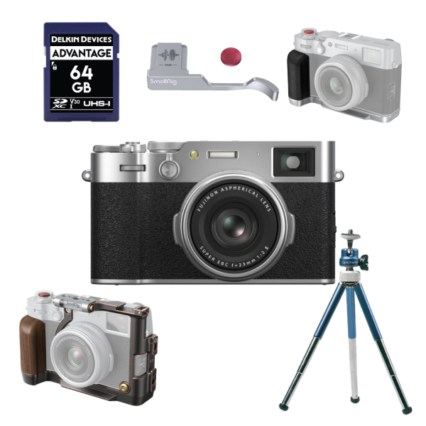 Fujifilm X100VI Silver Bundle Kit Fashion