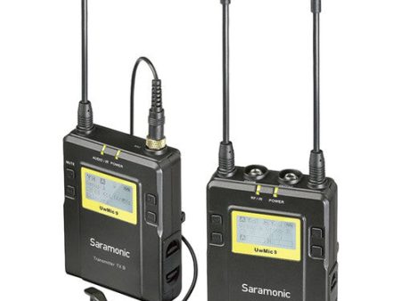 Saramonic Rx9+Tx9 96-Ch Digital UHF Wireless Bodypack Transmitter W Lavalier Mic F UWMIC9 System on Sale