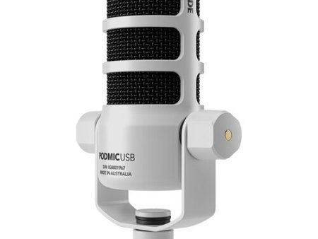 Rode PodMic USB and XLR Dynamic Broadcast Microphone White Online Sale