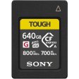 Sony CEAG640T 640GB CFExpress Type A Tough Memory Card For Discount