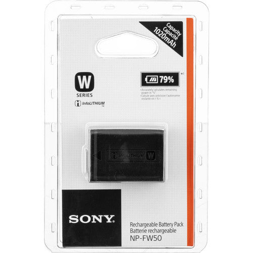 Sony NPFW50 Lithium-Ion Rechargeable Battery, Fits A7RII, A7SII, A6400, A6100 Fashion