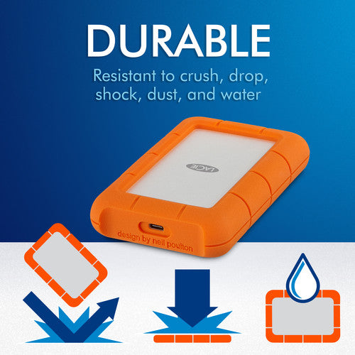 LaCie 5TB Rugged USB-C 3.2 Gen 1 External Hard Drive Discount