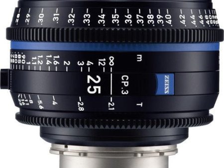 Zeiss 2181-404 CP.3 25mm T2.1 Compact Prime Lens (EF Mount, Feet) For Discount