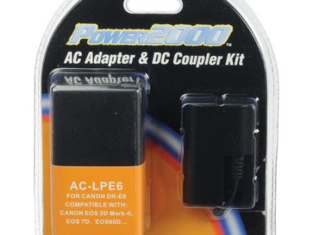 Vidpro ACLPE6 DC Coupler & Power Supply F Canon Lp-E6 Hot on Sale