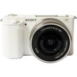 Sony ZVE10L W Mirrorless Camera W 16-50mm Lens, White Sale