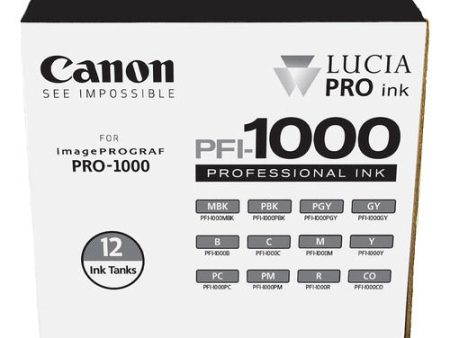 Canon PFI-1000 LUCIA PRO 12 Ink Tank Set F PRO 1000 For Cheap