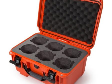 Nanuk 918 Hard Case with Foam Insert for Six Lenses (Orange, 20.L) For Discount