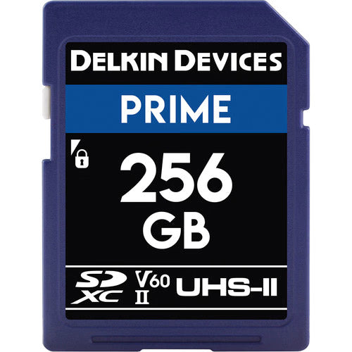 Delkin DDSDB1900256 256GB Prime UHS-II SDXC Memory Card Supply