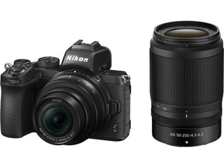 Nikon Z50, Z 16-50mm F 3.5-6.3 VR + Z 50-250mm F 4.5-6.3 VR For Sale