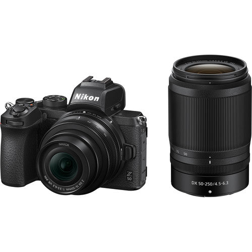 Nikon Z50, Z 16-50mm F 3.5-6.3 VR + Z 50-250mm F 4.5-6.3 VR For Sale