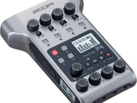 Zoom PodTrak P4 Portable Multitrack Podcast Recorder For Sale