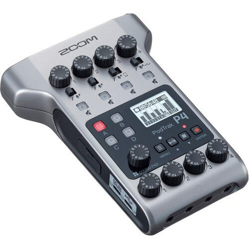 Zoom PodTrak P4 Portable Multitrack Podcast Recorder For Sale